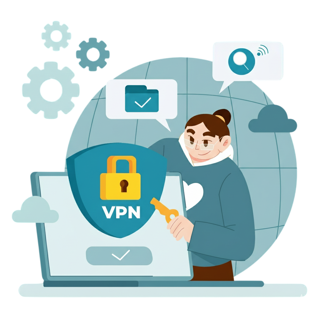 Ilustrasi layanan VPN untuk Mikrotik
